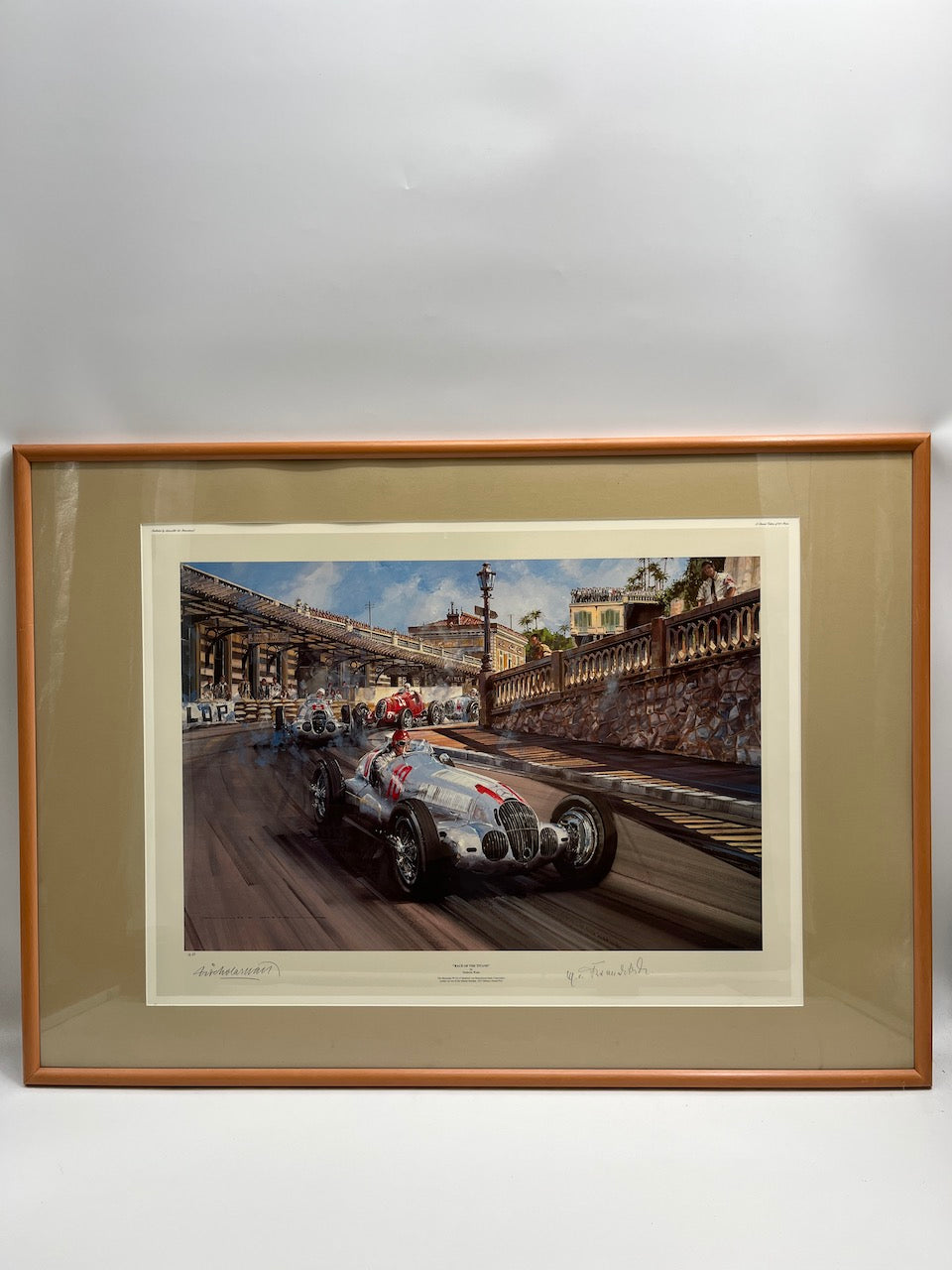 Nicholas Watts - "Race of the Titans" Kunst print Signed Brauchitsch