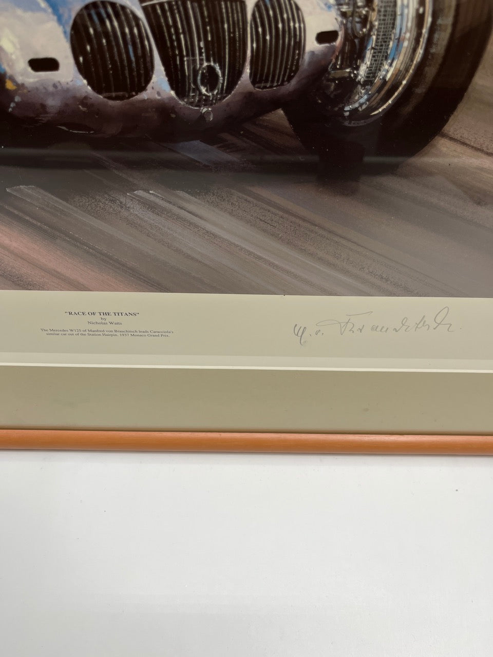 Nicholas Watts - "Race of the Titans" Kunst print Signed Brauchitsch