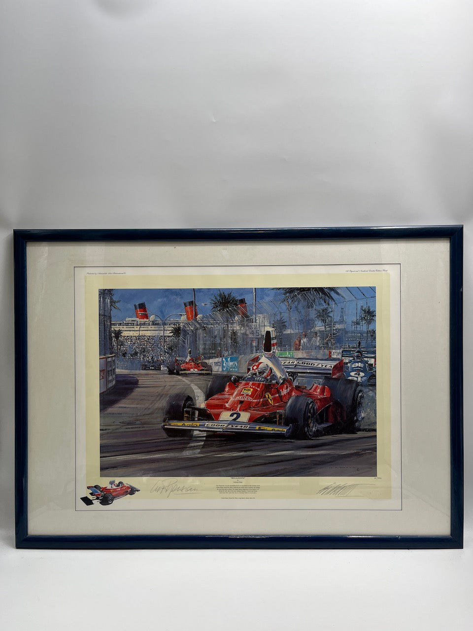 Nicholas Watts - "Regazzoni" Art print signed Clay Regazzoni