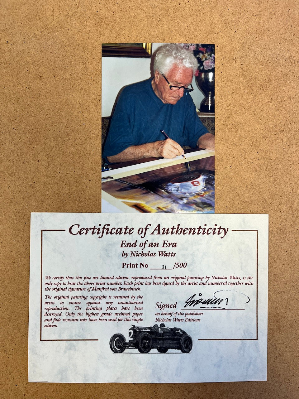 Nicholas Watts - "THE END OF AN ERA" Kunstdruck signiert Brauchitsch
