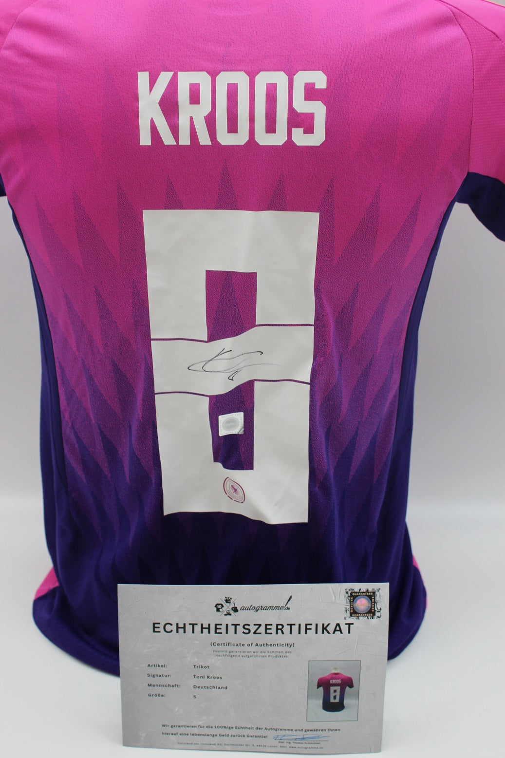 DFB 2024 Trikot Toni Kroos signiert Autogramme Adidas Deutschland Größe S