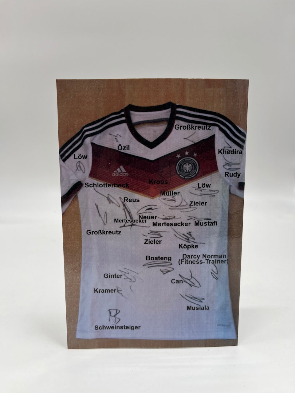 Deutschland Trikot WM 2014 Teamsigniert Autogramm DFB Weltmeister Adidas M