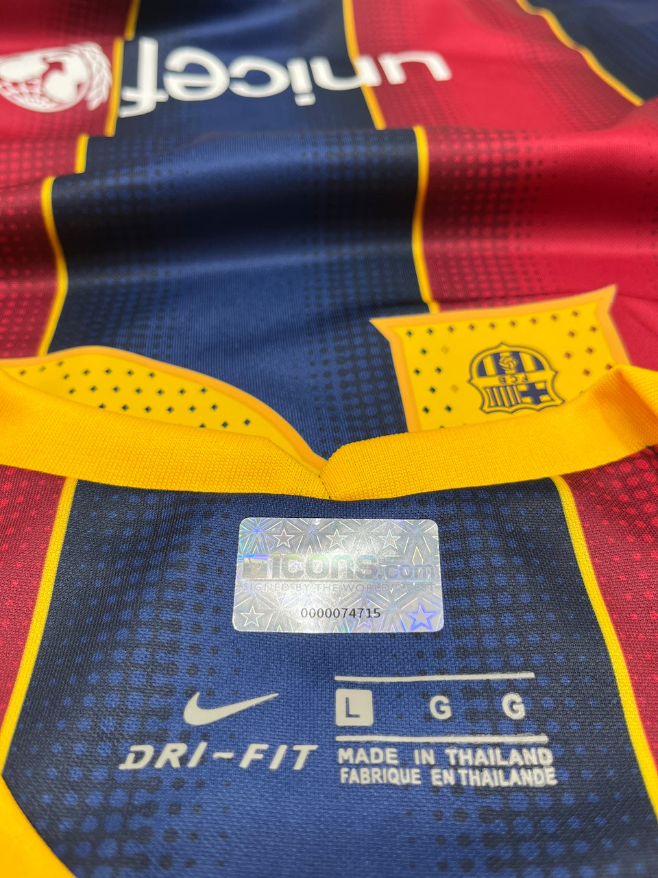 FC Barcelona Trikot Lionel Messi signiert Autogramm Nike COA neu L