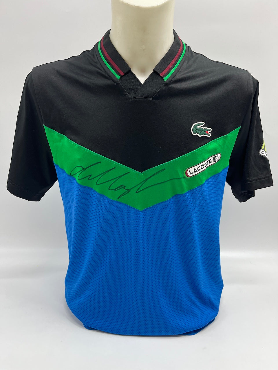 Daniil Medwedew original getragen & signiertes Poloshirt Tennis