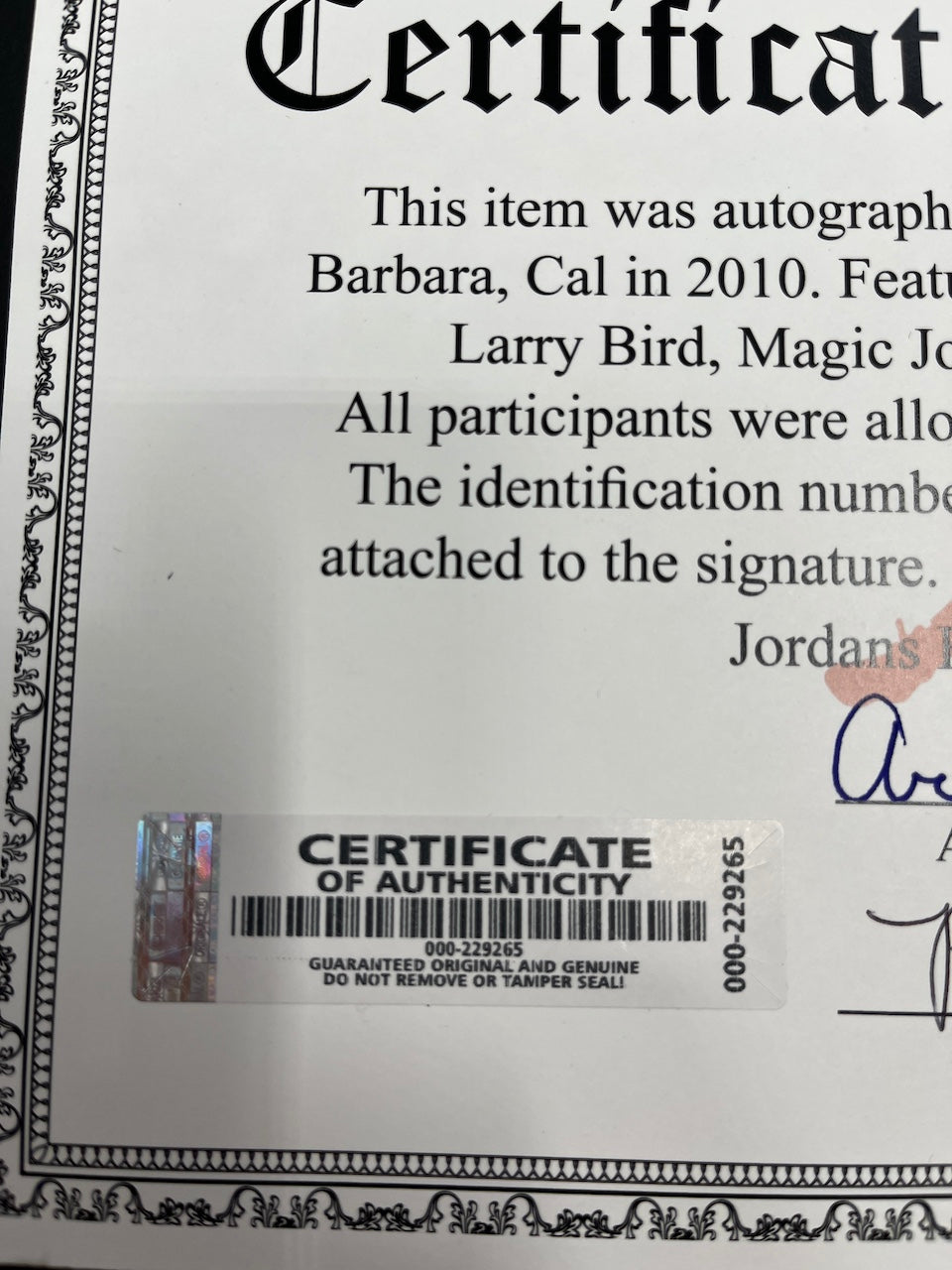 Chicago Bulls Jersey Michael Jordan signiert im Rahmen NBA Basketball COA