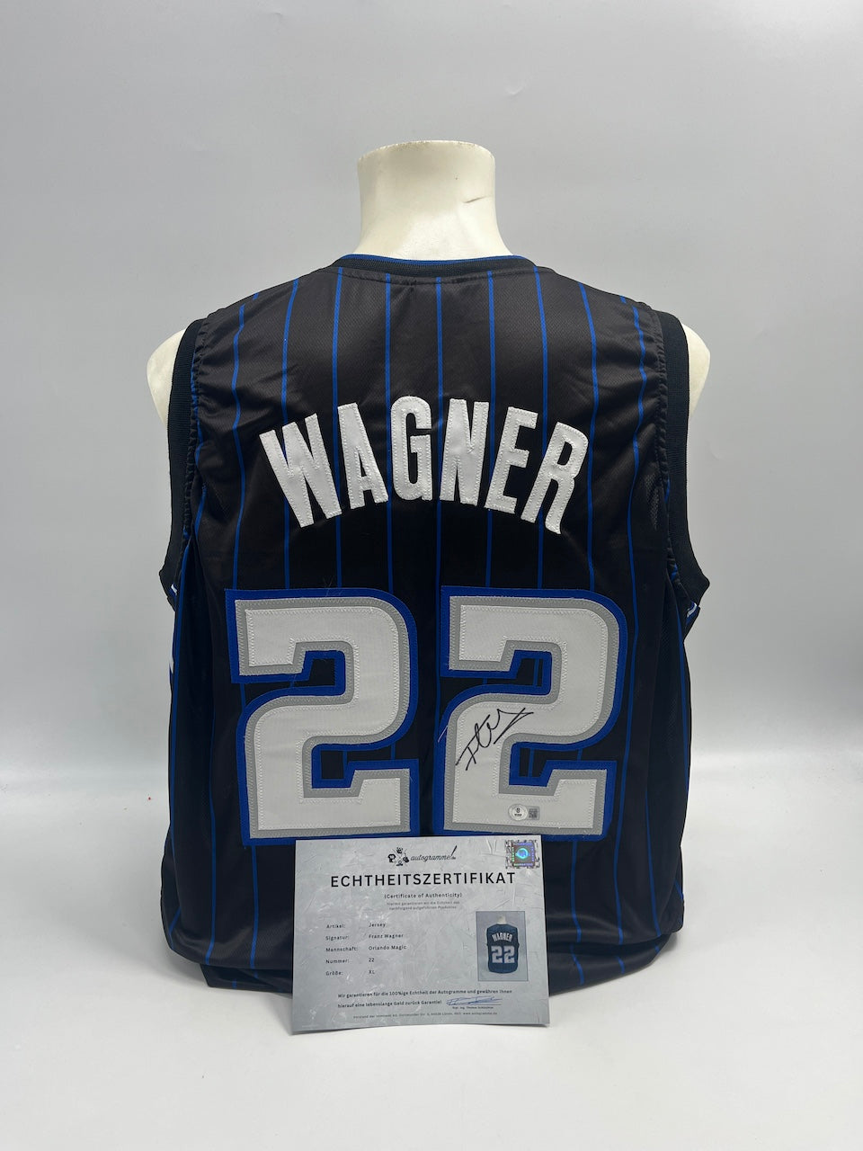 Orlando Magic Jersey Franz Wagner signiert NBA Basketball COA XL