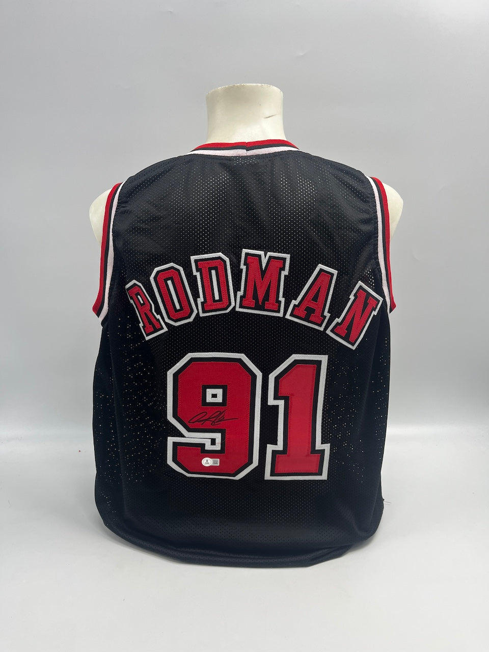Chicago Bulls Jersey Dennis Rodman signiert NBA Basketball neu COA XL