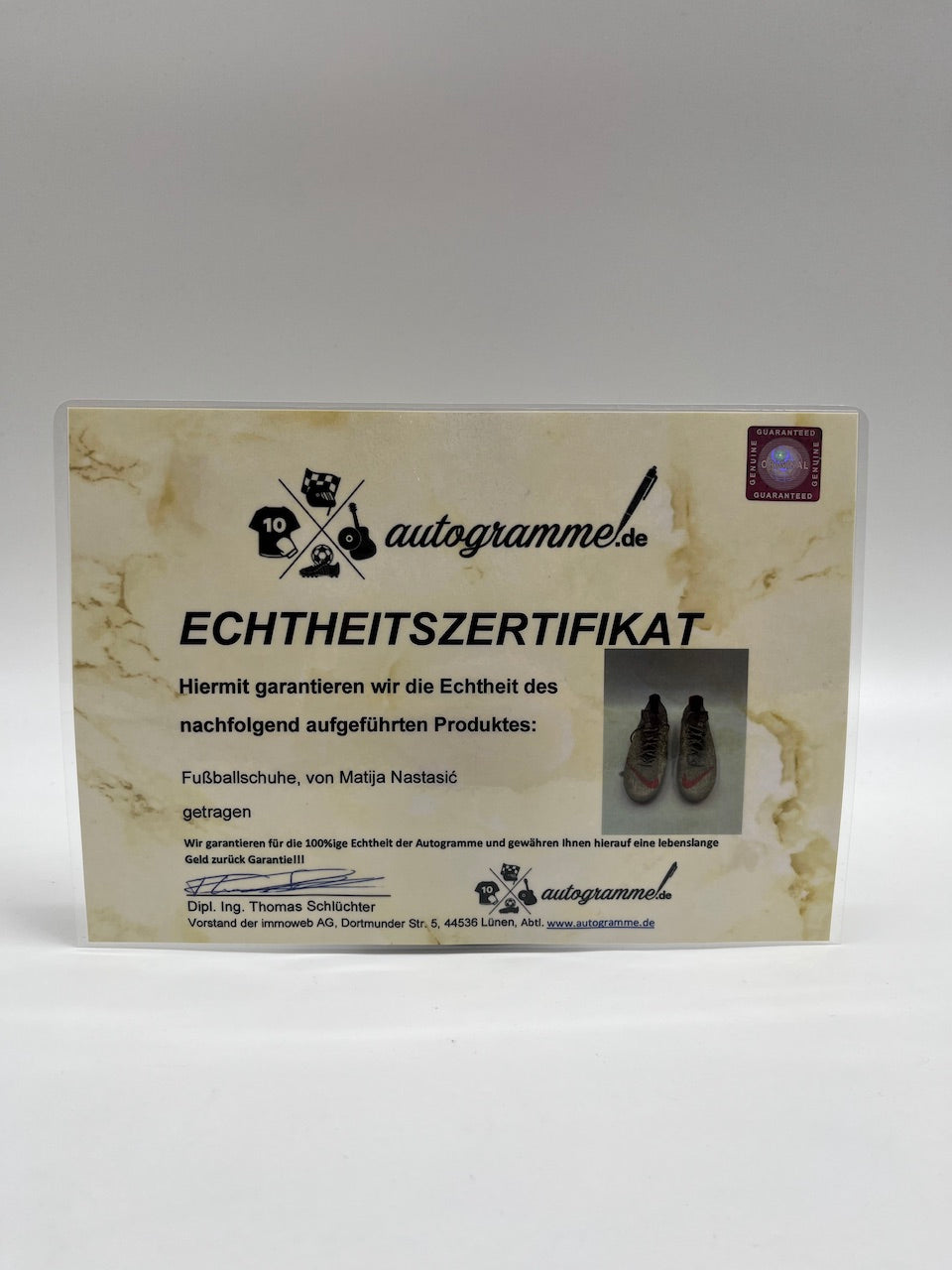 Matchworn soccer shoes Matija Nastasic Nike Coa