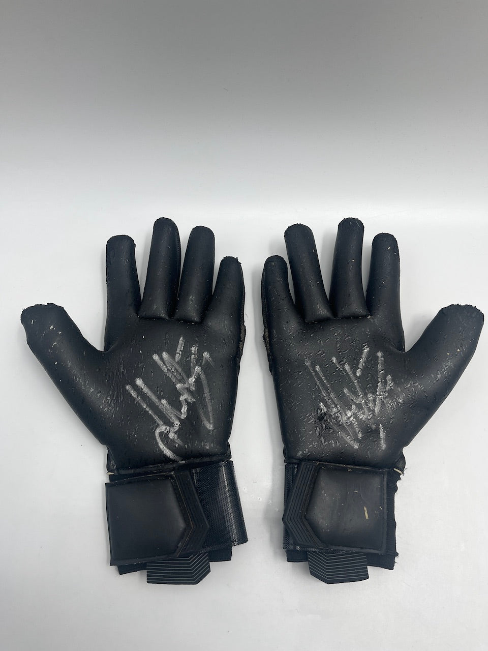 Matchworn goalkeeper gloves Lukas Hradecky Bayer Leverkusen