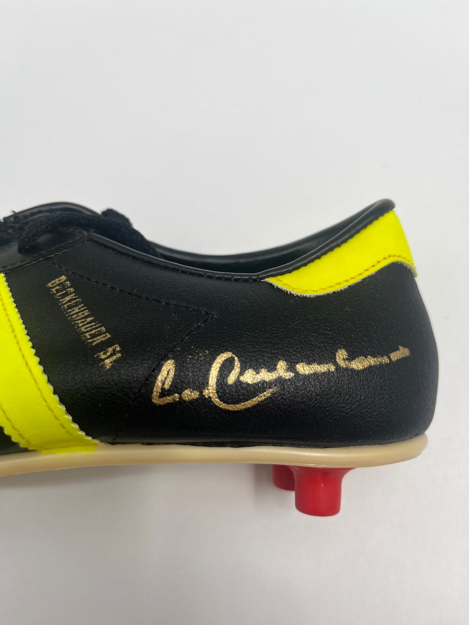 Football shoe Franz Beckenbauer signed football autograph shoe 4 1/2