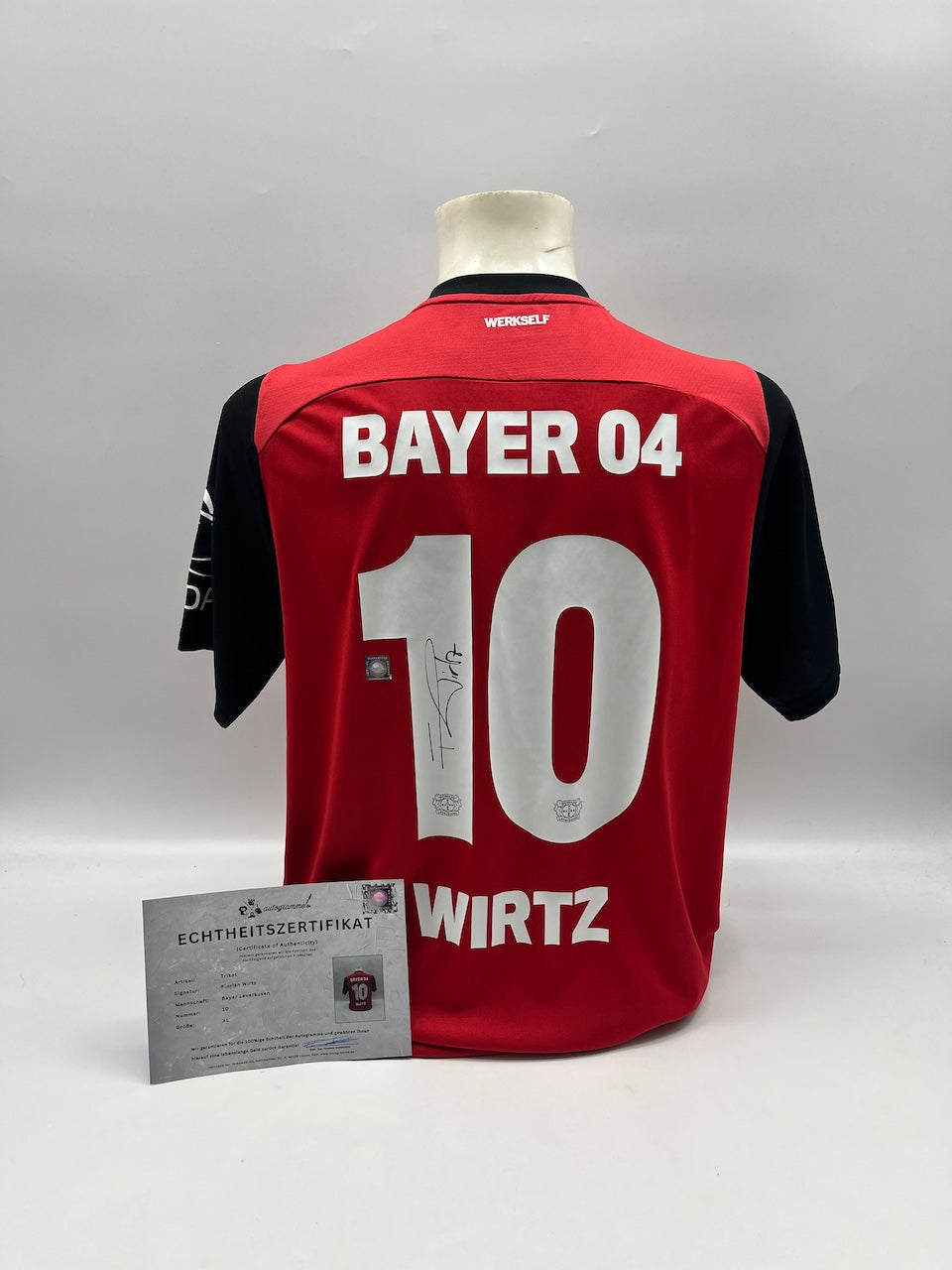 Bayer Leverkusen Trikot Florian Wirtz signiert Adidas COA Autogramm XL