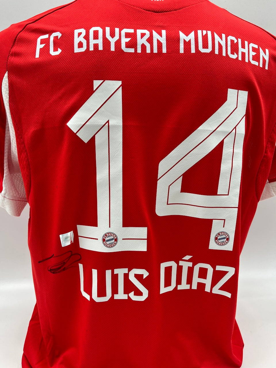 Bayern München Authentic-Trikot Luis Diaz signiert Autogramm Adidas COA L