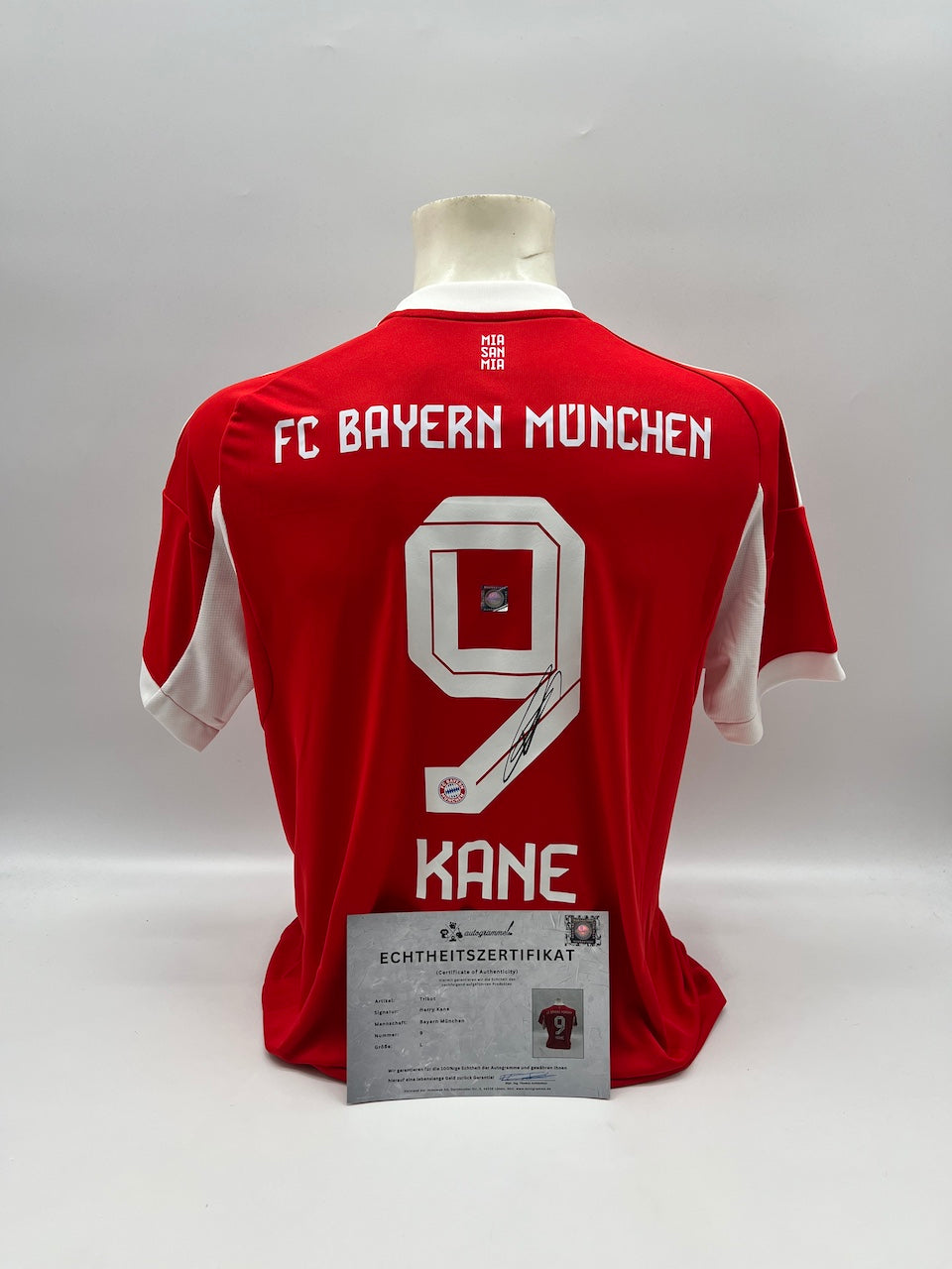 Bayern München Trikot Harry Kane signiert Autogramm Adidas COA L