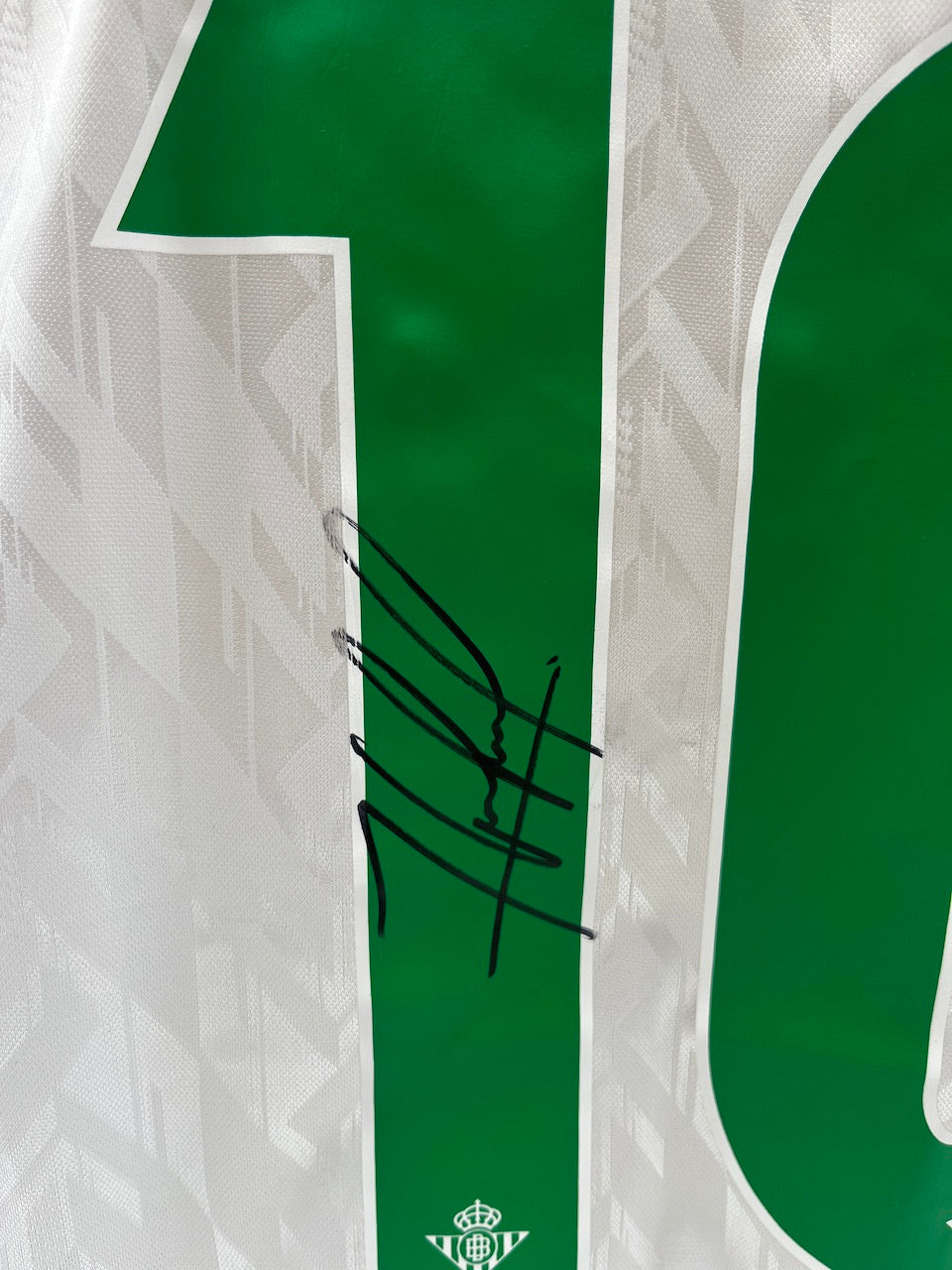 Matchworn Betis Sevilla jersey worn & signed by Abde Ezzalzouli 25.01.2025