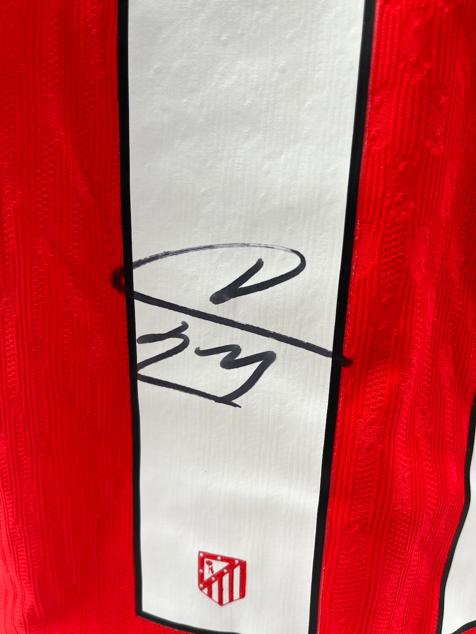 Matchworn Atletico Madrid Worn & Signed by Thomas Lemar 29.01.25