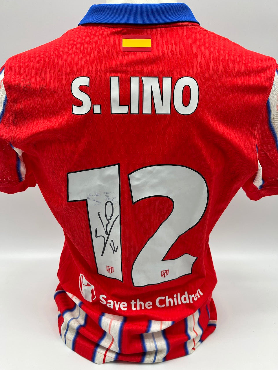 Matchworn Atletico Madrid Worn & Signed by Samuel Lino 29.01.25