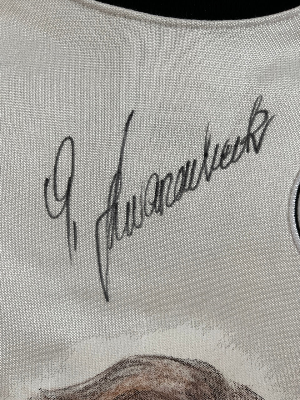 DFB jersey portrait Georg Schwarzenbeck hand painted and signed as part of S