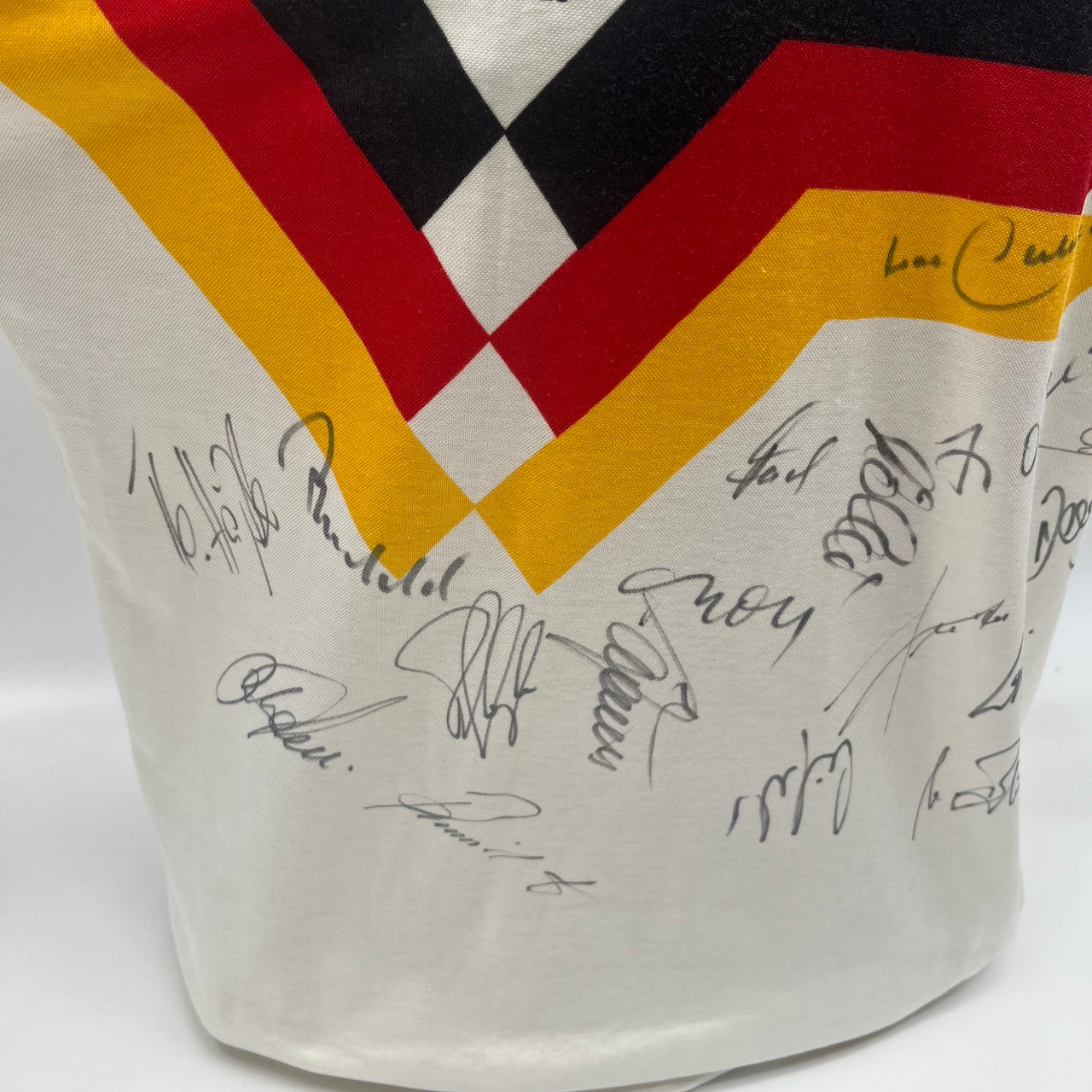 Deutschland Trikot WM 1990 Teamsigniert Autogramm DFB Weltmeister Adidas L