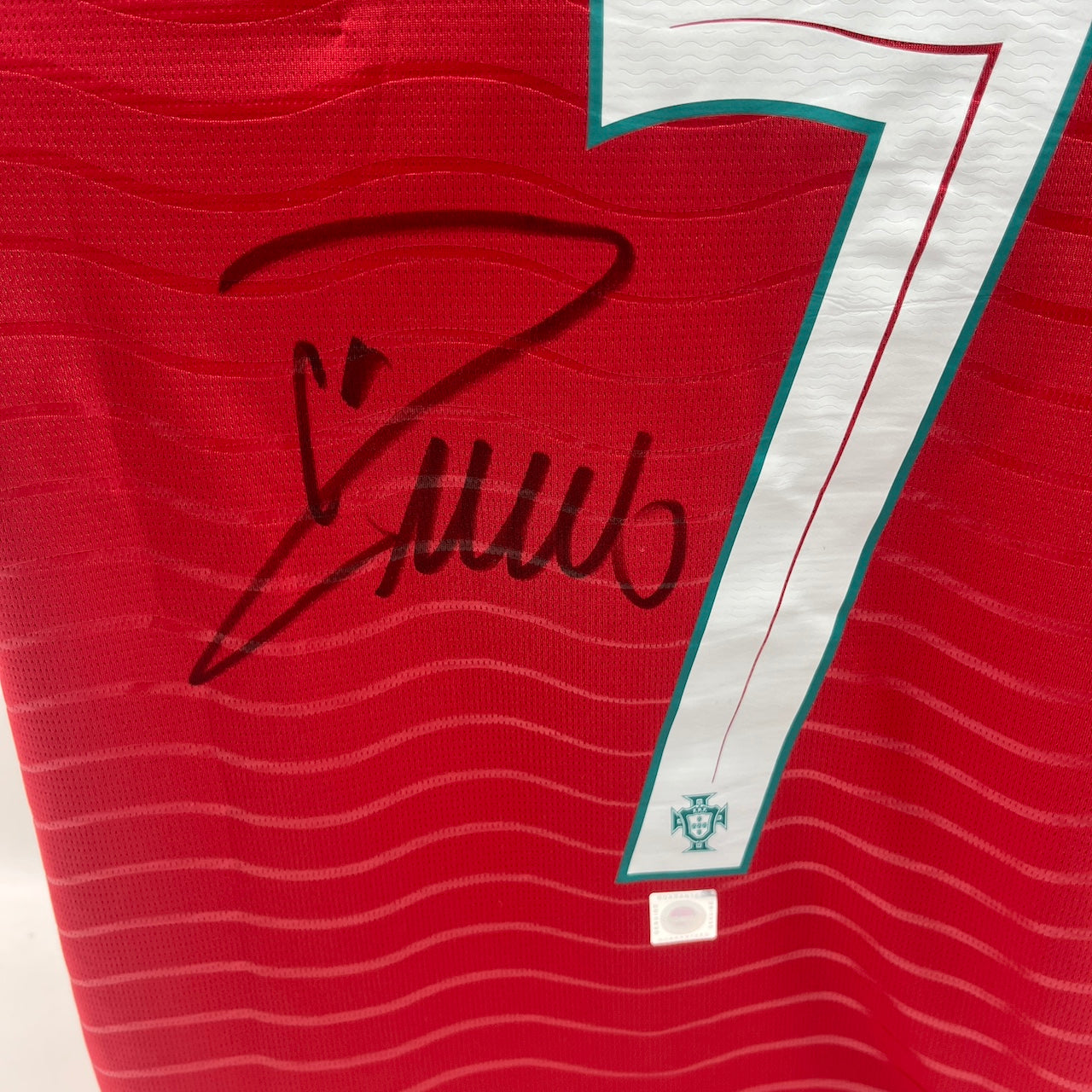 Portugal Trikot Cristiano Ronaldo signiert Autogramm COA Fußball 2026 Rot L