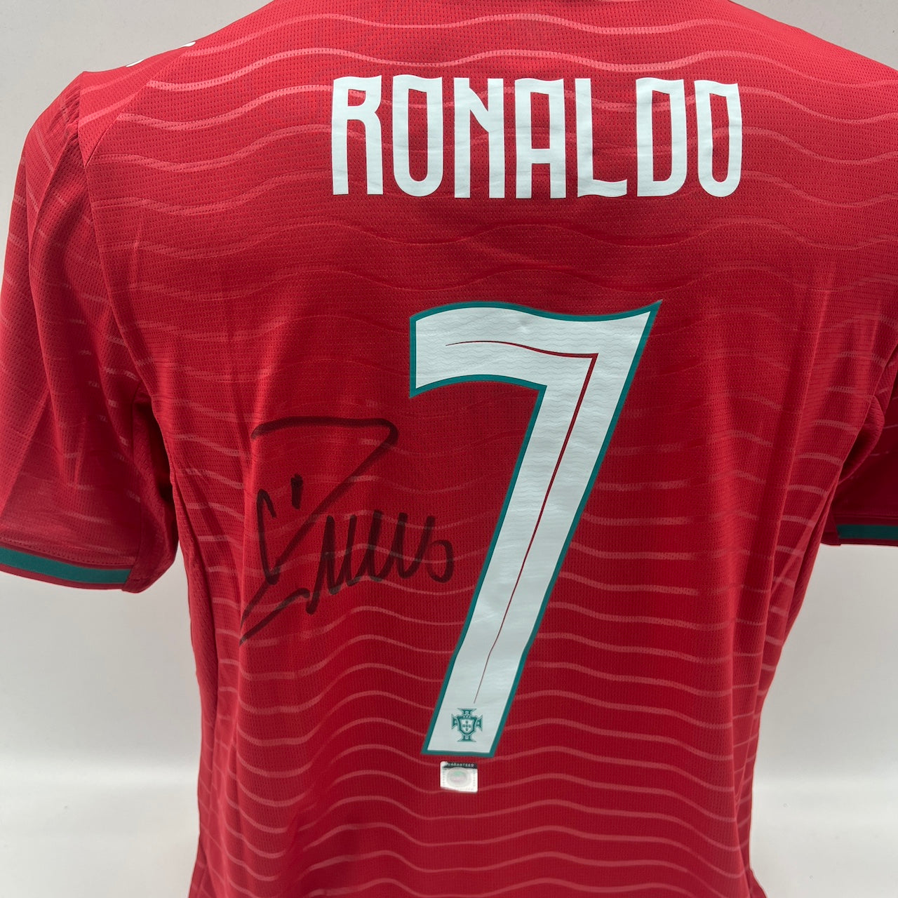 Portugal Trikot Cristiano Ronaldo signiert Autogramm COA Fußball 2026 Rot M