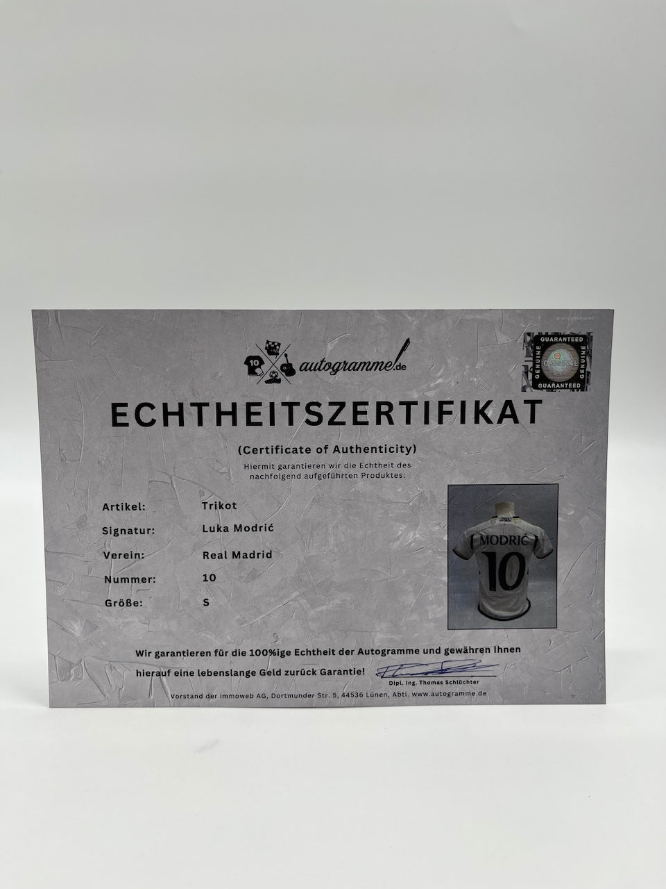 Real Madrid Trikot Luka Modric signed adidas Spain La Liga S