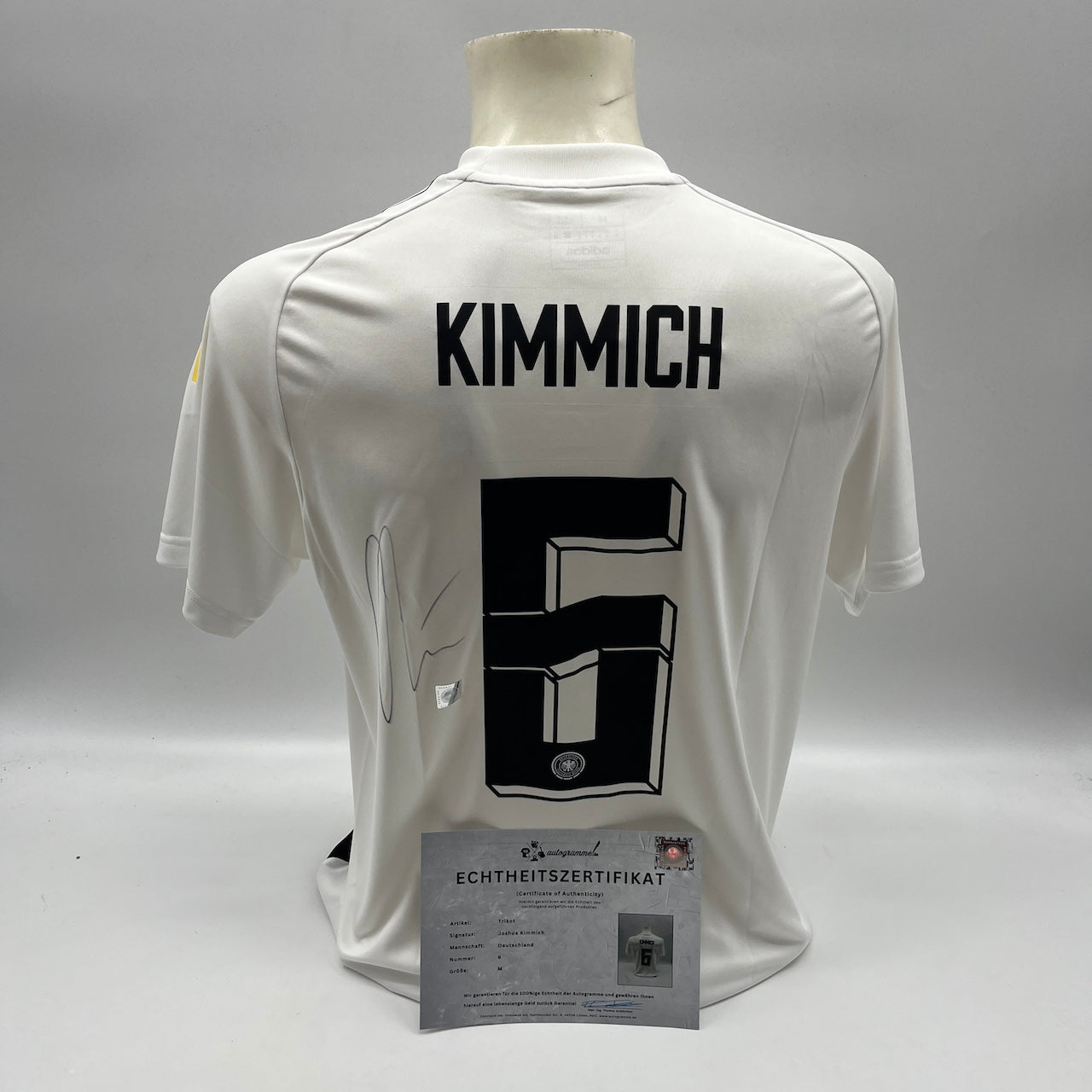 DFB Trikot Joshua Kimmich signiert Adidas COA Deutschland Autogramm M