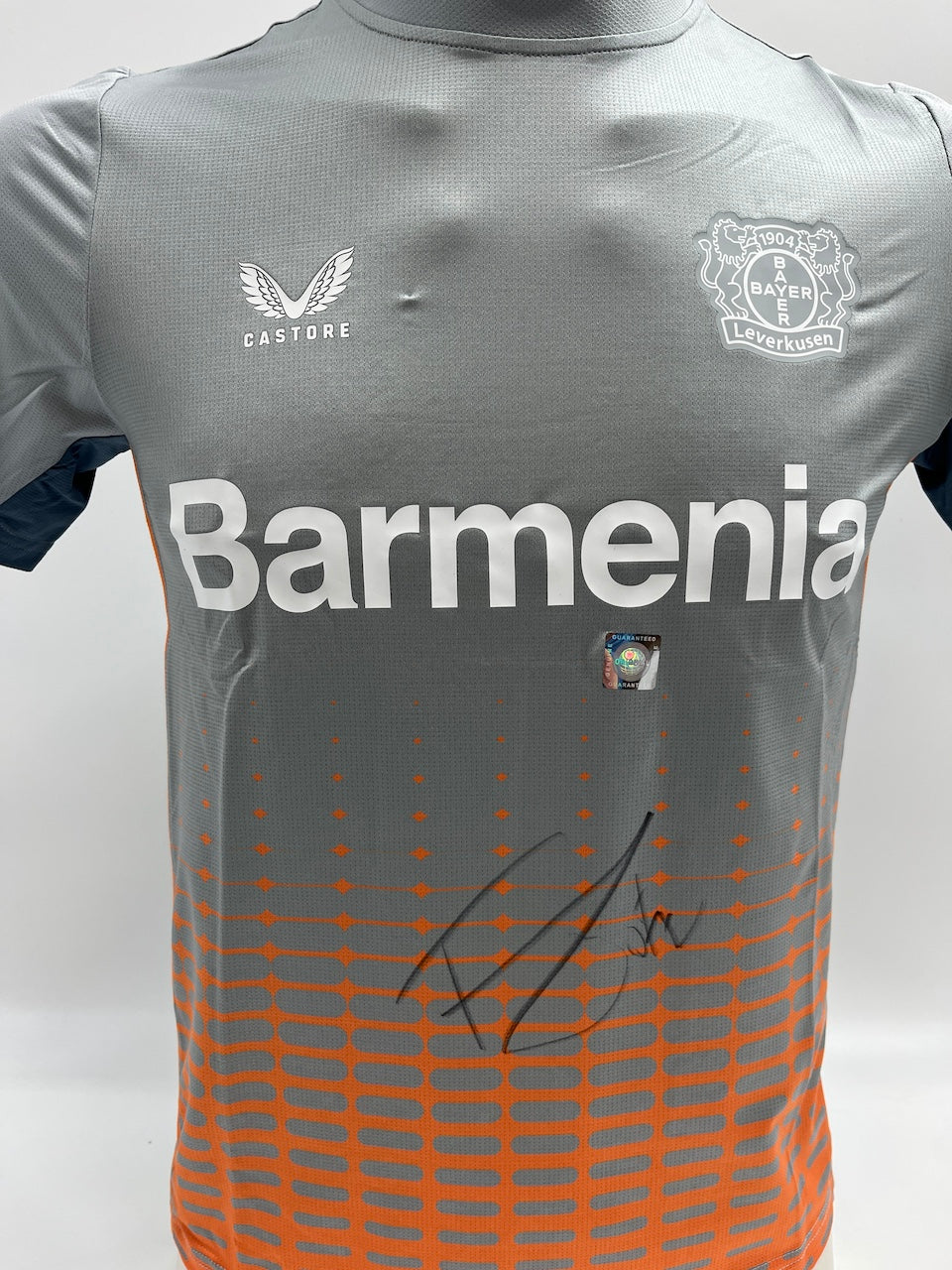 Bayer Leverkusen training shirt Florian Wirtz signed autograph Coa Castore 158
