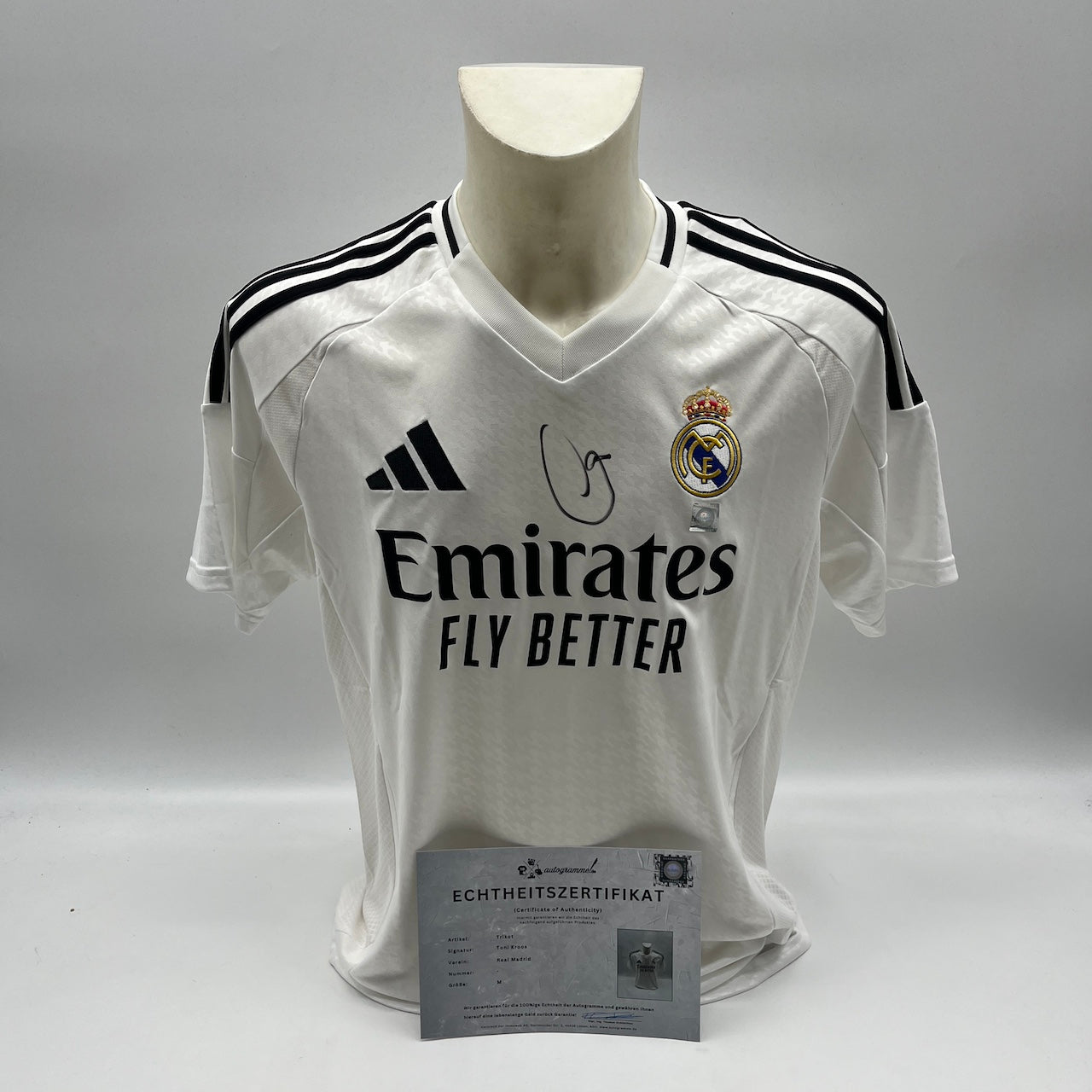 Real Madrid Trikot Toni Kroos signiert Autogramm Adidas COA M