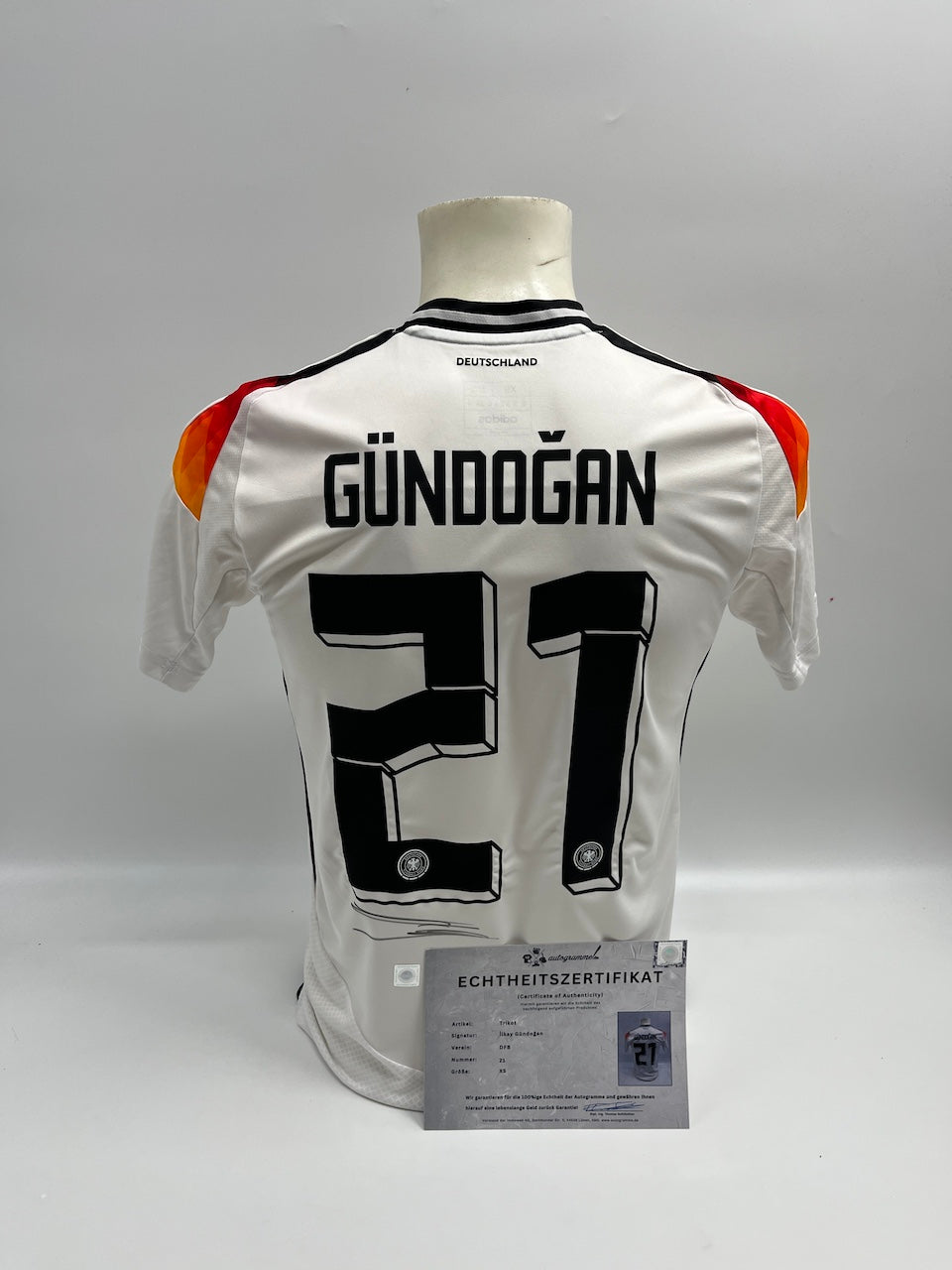DFB jersey Ilkay Gündogan signed Germany autograph COA XS