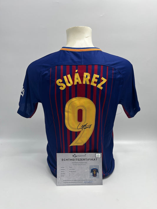 FC Barcelona Trikot Luis Suarez signiert Autogramm LaLiga Nike COA neu S