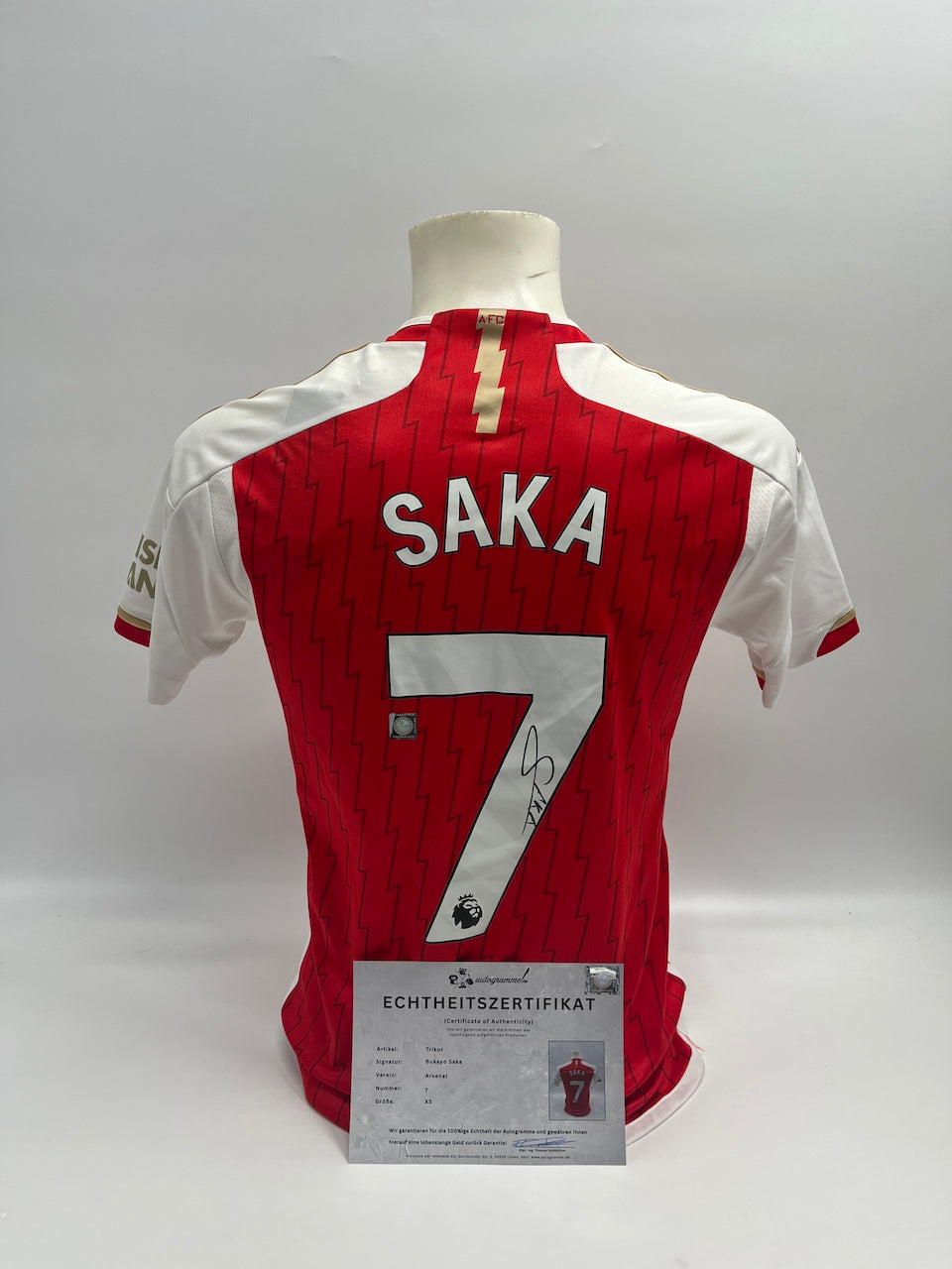 FC Arsenal Trikot Bukayo Saka signed Adidas Coa Football New XS