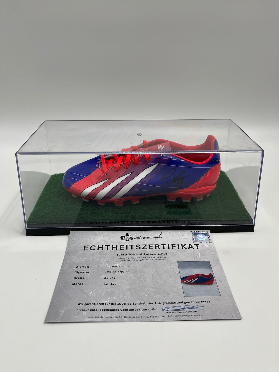 Football shoe Tobias Sippel signed football Bundesliga Adidas