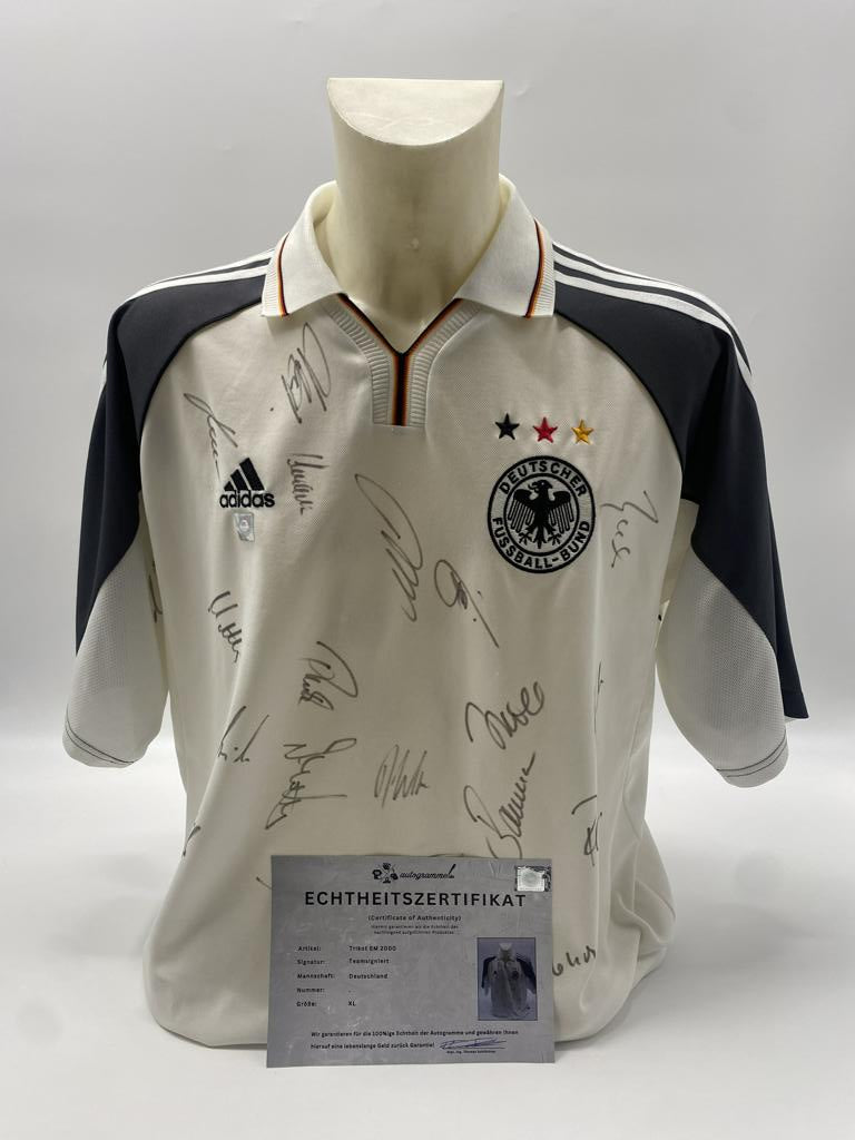 Germany Jersey Euro 2000 Team Signed DFB Adidas XL