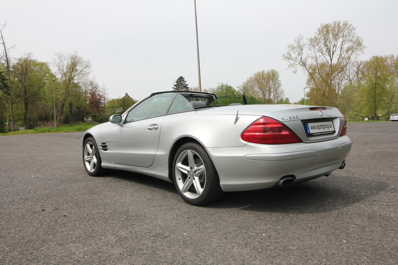 Donatella Versace Mercedes-Benz 500 SL silver