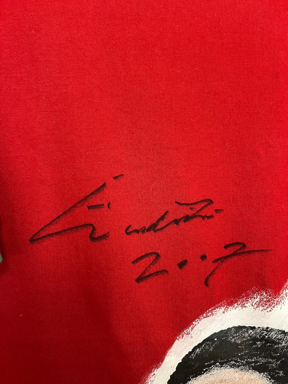 Portugal Repro Trikot Portrait Eusebio handgemalt und signiert COA