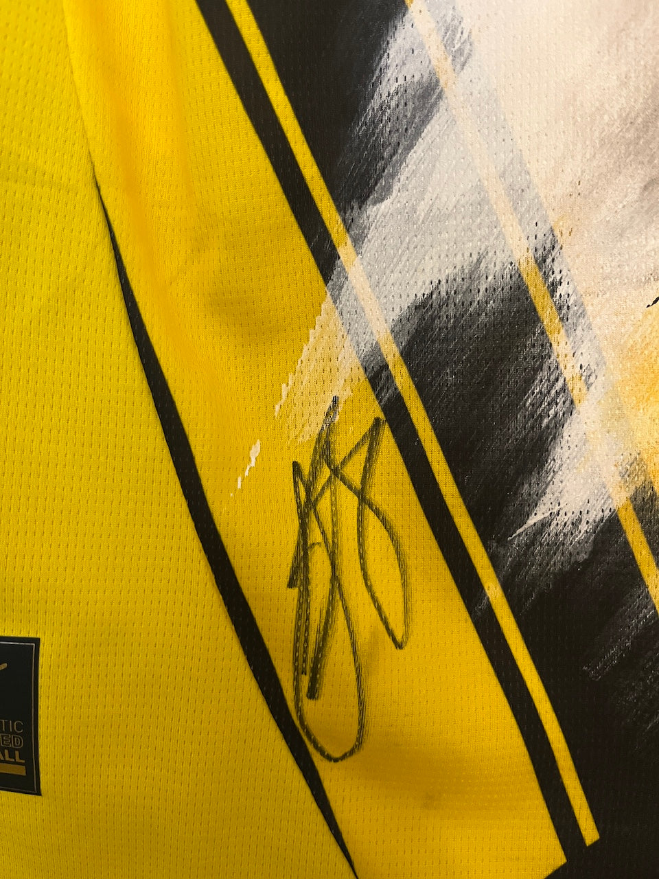 BVB jersey portrait felix nmecha hand painted puma l
