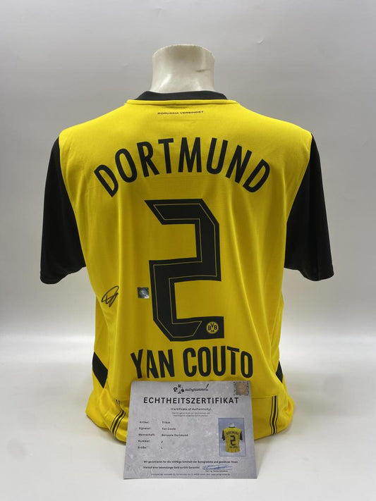 Borussia Dortmund Trikot Yan Couto signiert BVB neu Puma signiert L