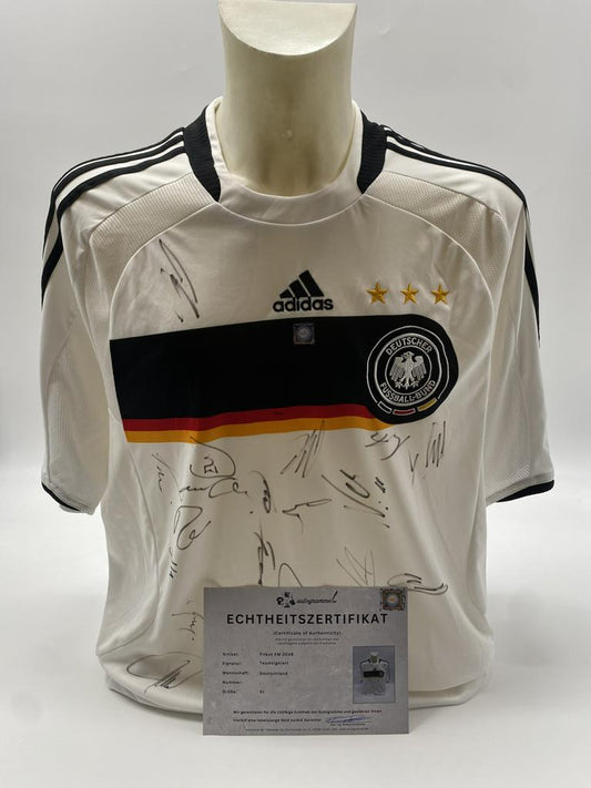 Deutschland Trikot EM 2008 Teamsigniert DFB Adidas XL