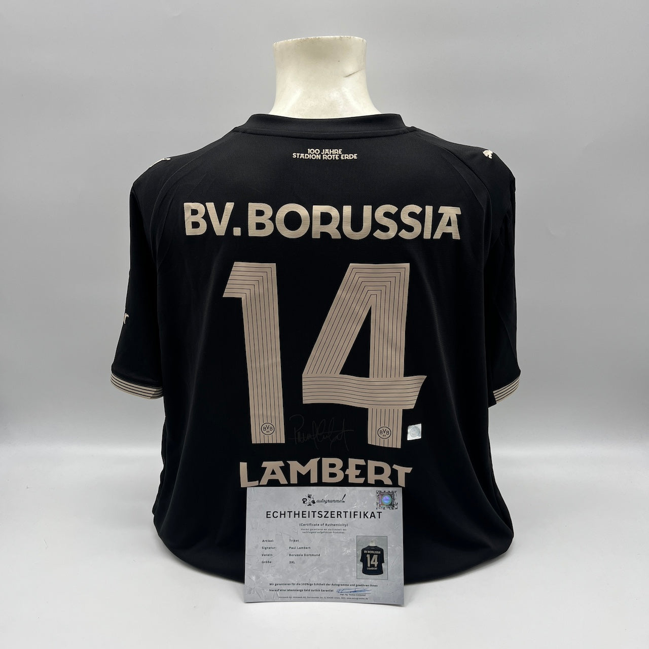 Borussia Dortmund Sondertrikot Paul Lambert signiert BVB Puma neu 3XL