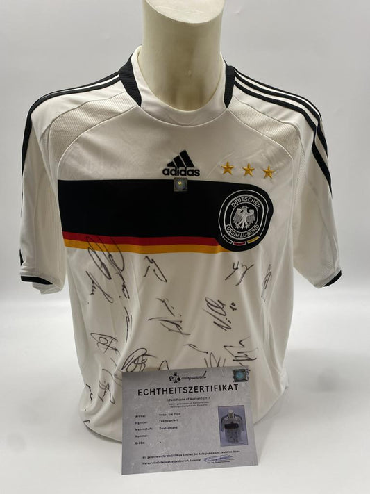 Deutschland Trikot EM 2008 Teamsigniert DFB L Adidas