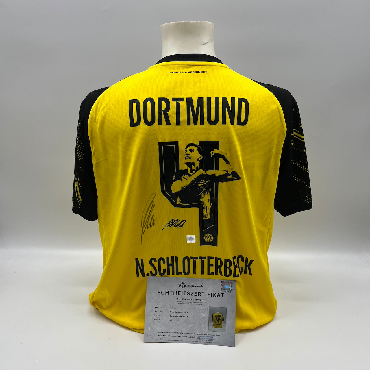 Borussia Dortmund Trikot Nico Schlotterbeck signiert BVB Puma COA XL neu