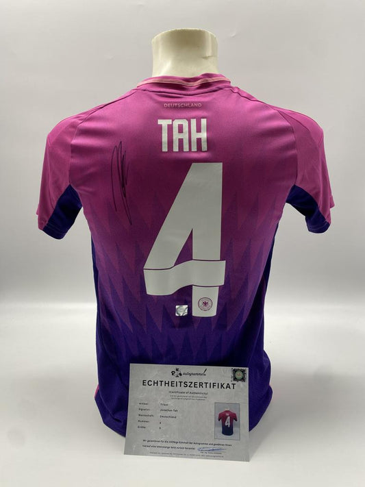 DFB Trikot Jonathan Tah signiert COA Deutschland Autogramm Adidas S