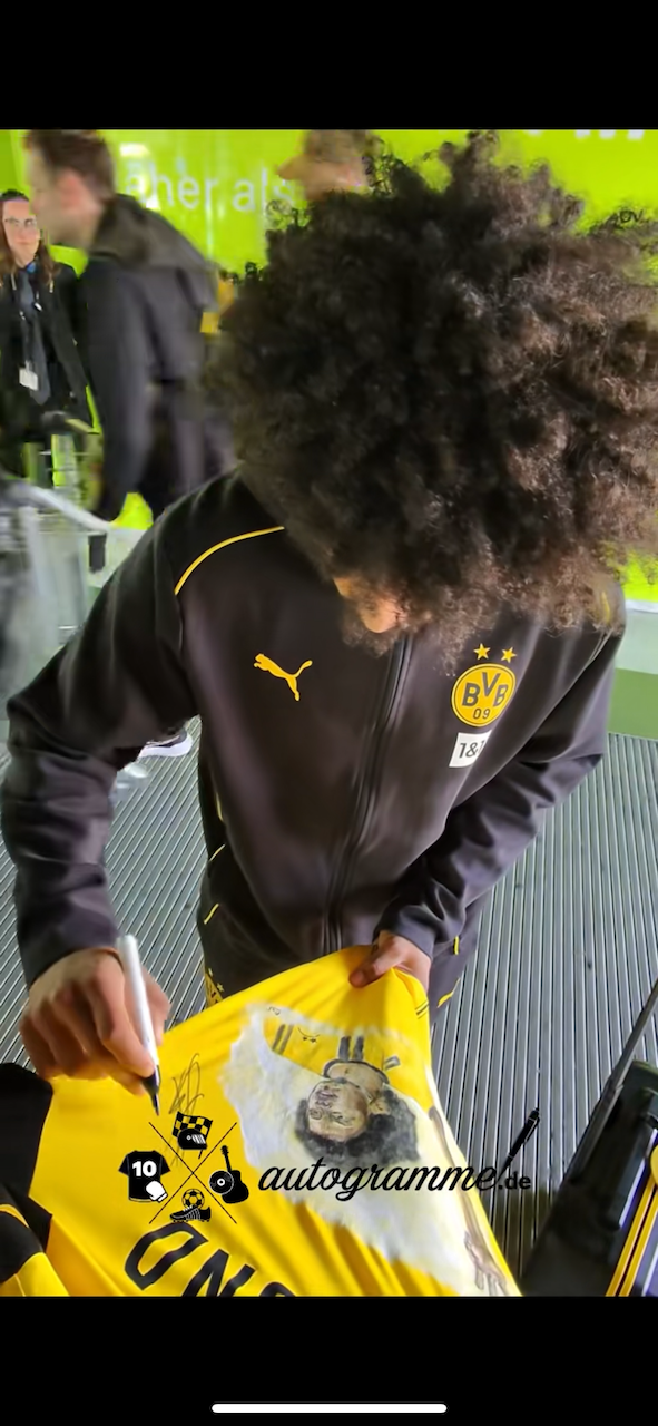 Borussia Dortmund jersey portrait karim adeyemi hand painted puma l