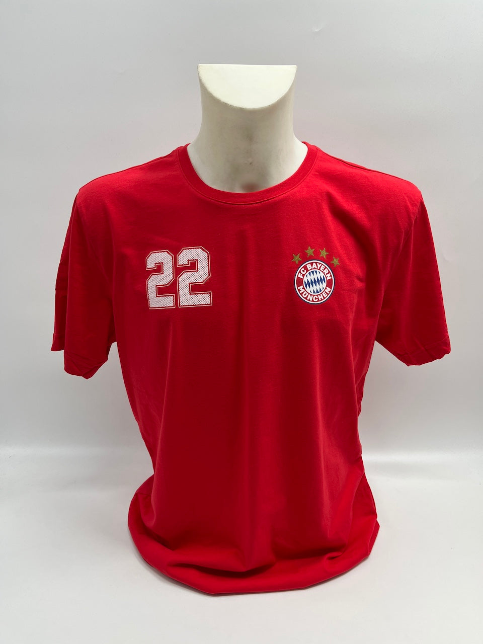 Bayern Munich T-shirt signed by Serge Gnabry, COA, new, size L