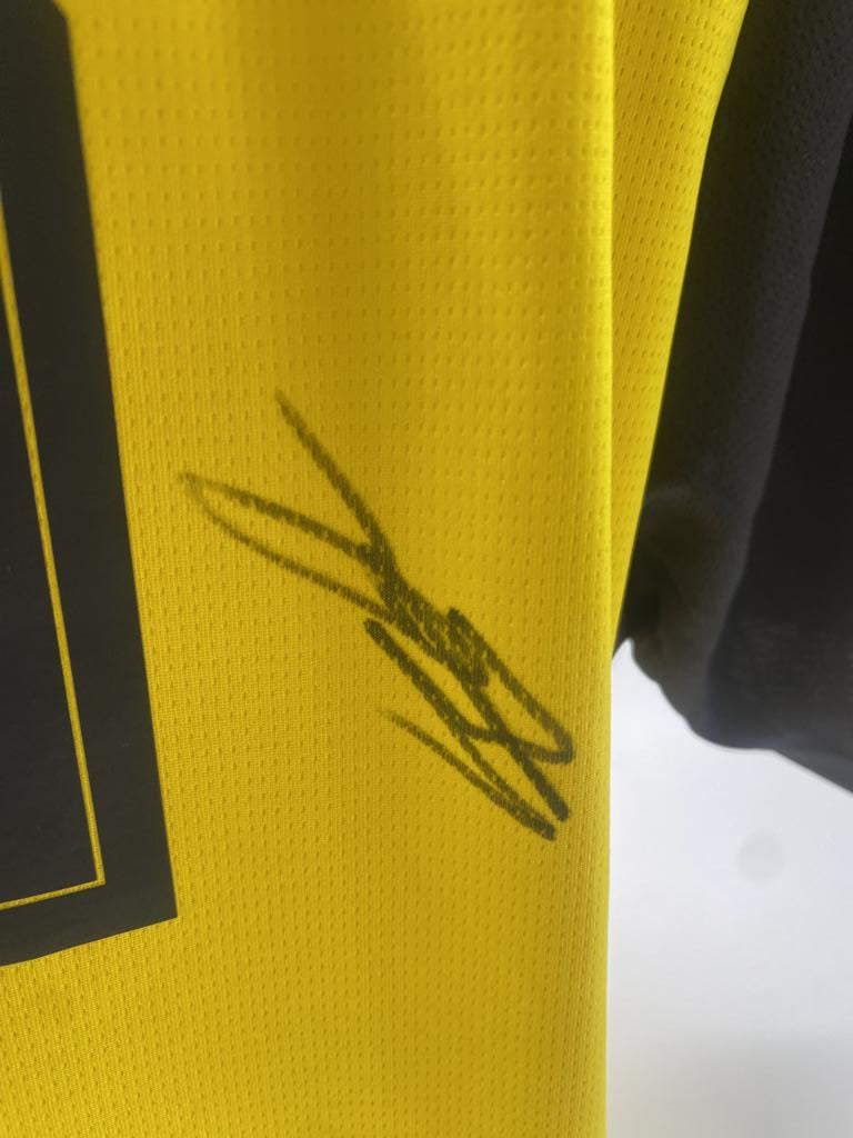 Borussia Dortmund jersey signed by Almugera Kabar, new Puma XXL