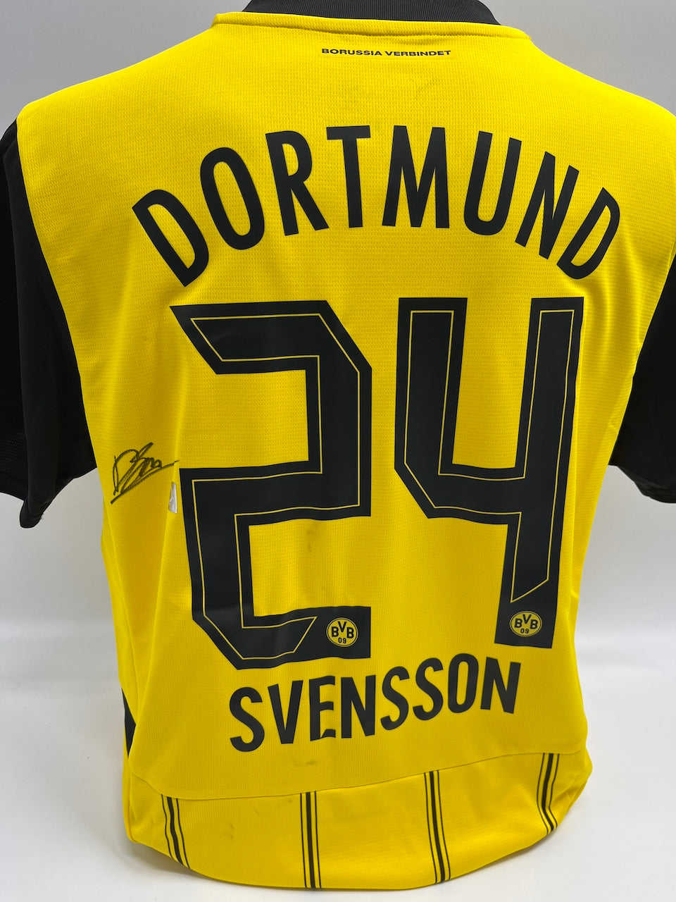Borussia Dortmund Trikot Daniel Svensson signiert BVB Autogramm Puma L