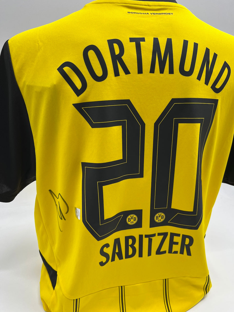 Borussia Dortmund jersey signed by Marcel Sabitzer, autographed BVB Puma XL