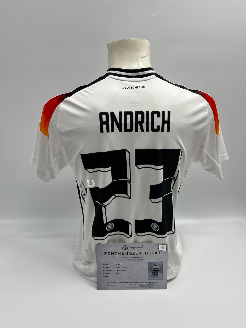 DFB jersey Robert Andrich signed autographs Germany adidas s