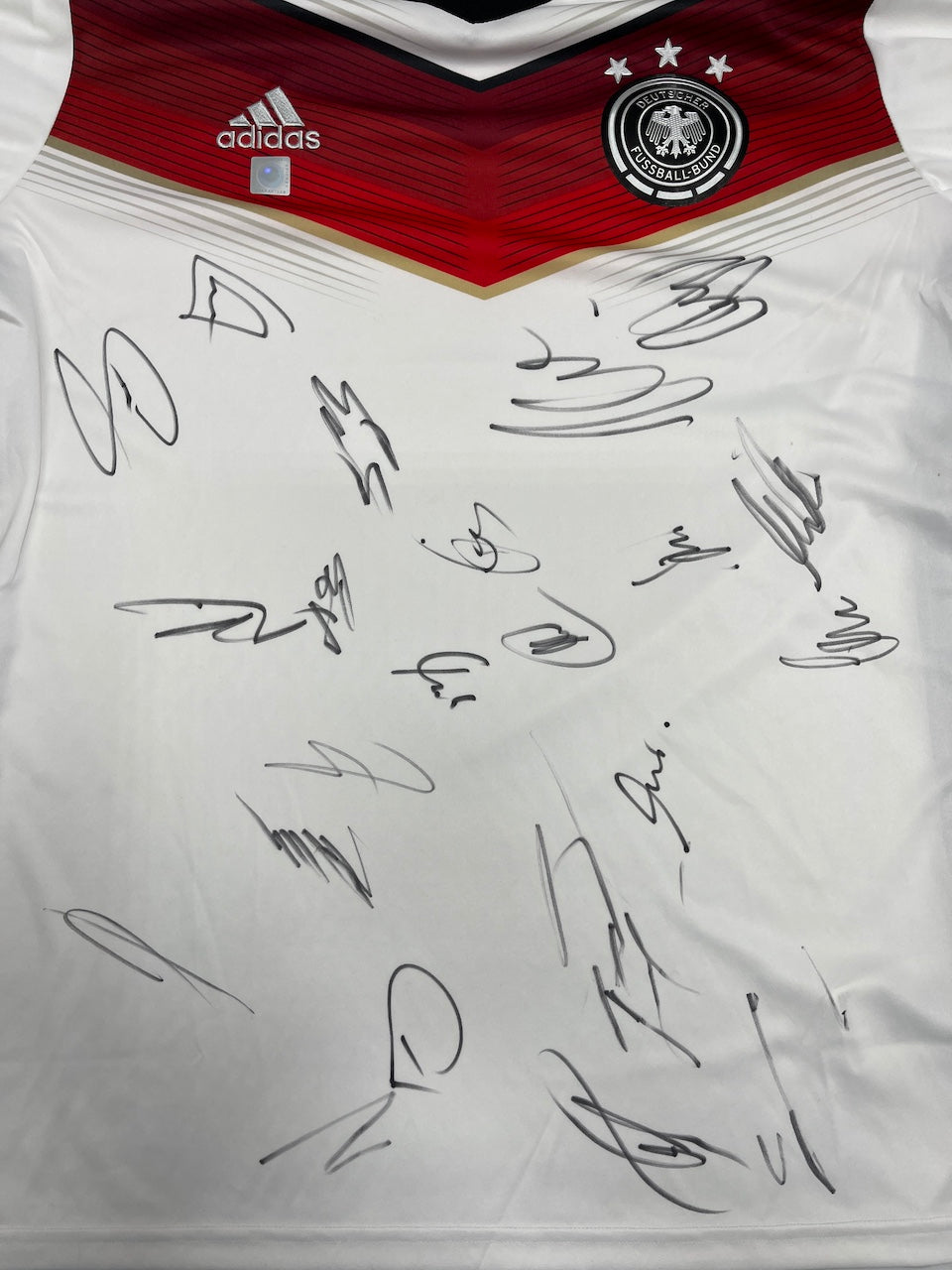 Germany Jersey World Cup 2014 Team Signed Football DFB World Champions Adidas L