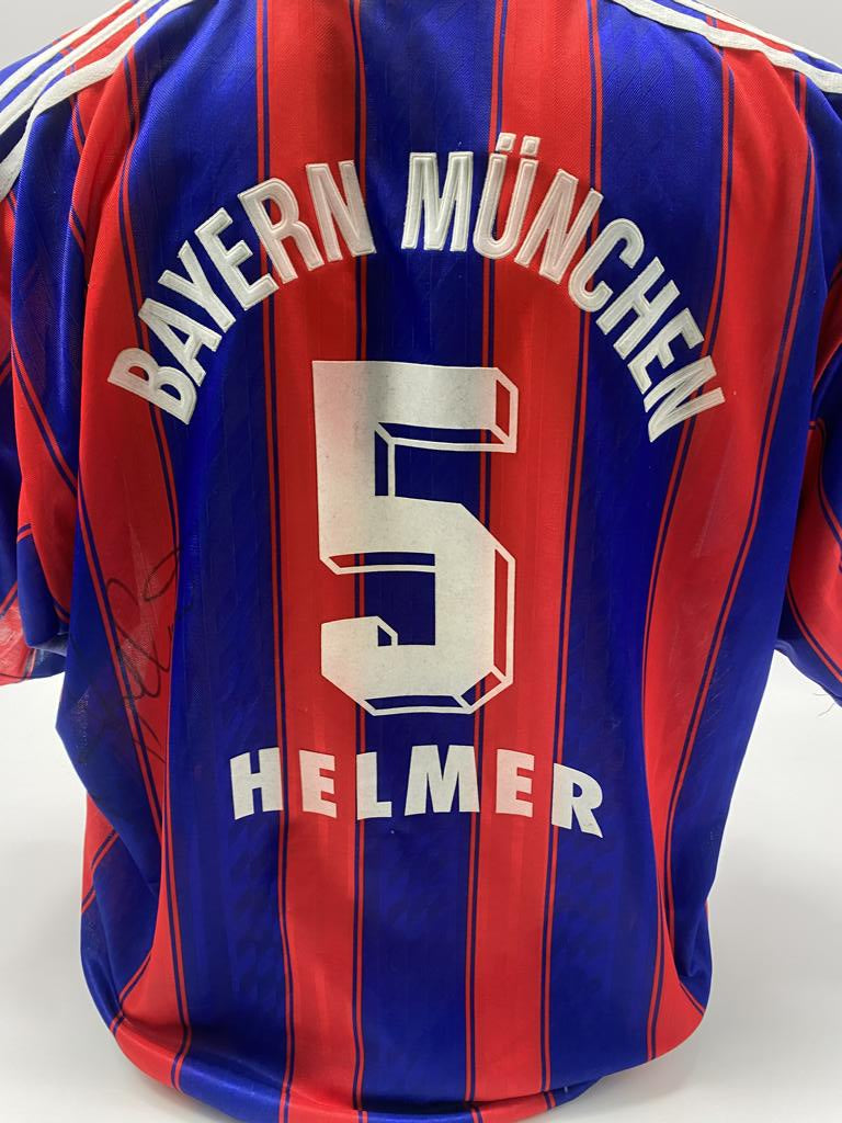 Bayern Munich jersey signed by Thomas Helmer, Adidas XL